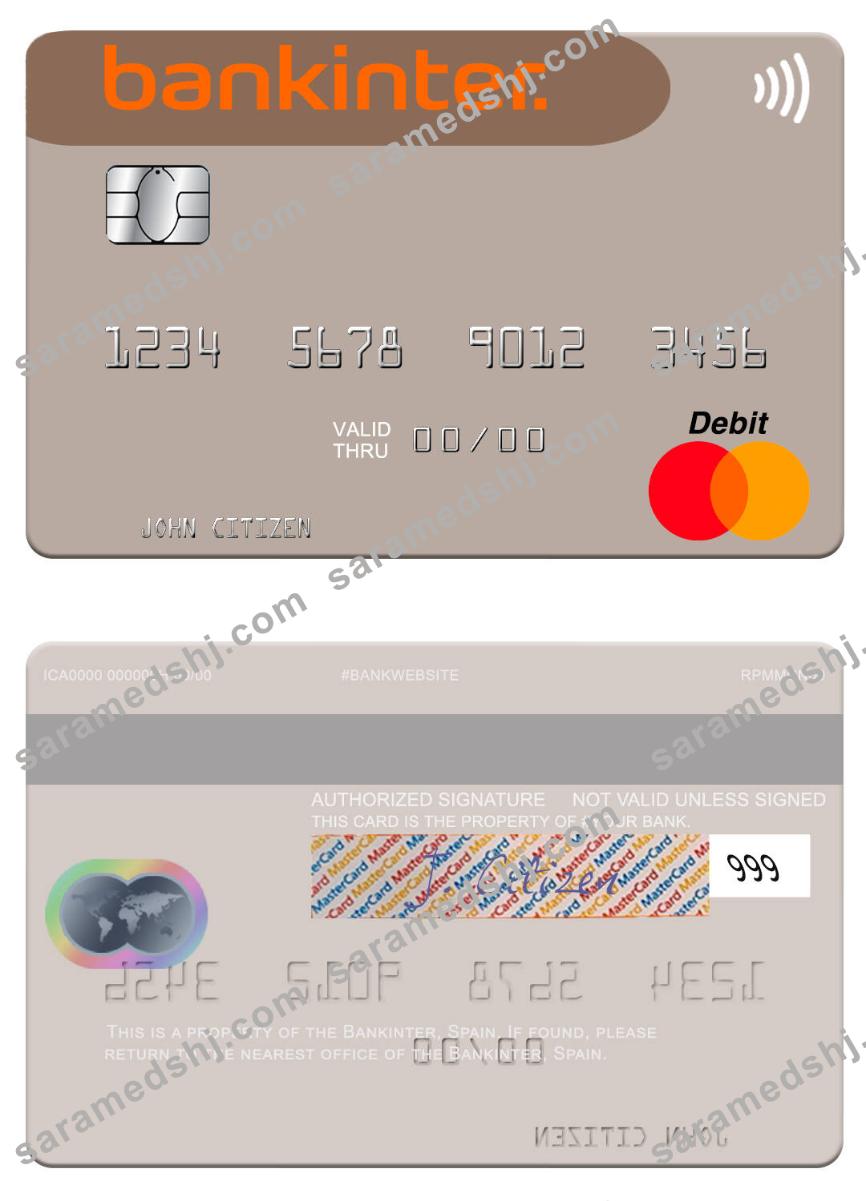 Spain Bankinter mastercard